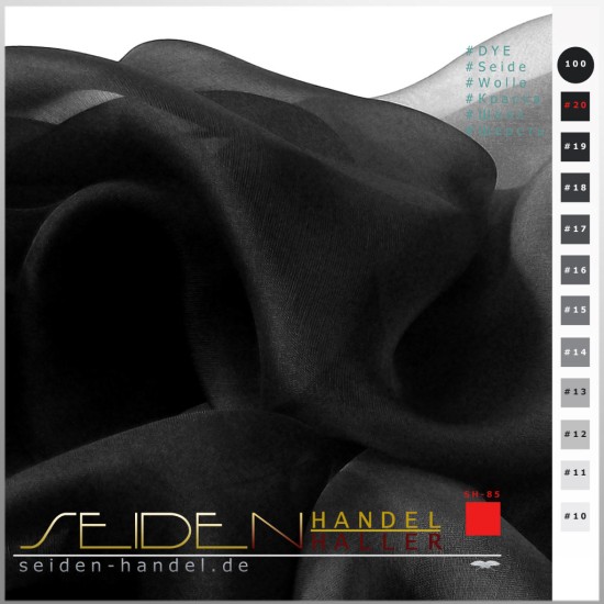 Seidenstoff Silk Etamine 06, 138cm, 3m-Coupon, Black Meteorite Seidenstoff Silk Etamine 06, 138cm, 3m-Coupon, Black Meteorite