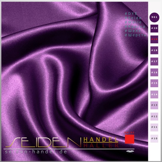 Seidenstoff Crepe Satin 40, 140 cm, 3,00m-Coupon, Gloxinia Deep Seidenstoff Crepe Satin 40, 140 cm, 3,00m-Coupon, Gloxinia Deep