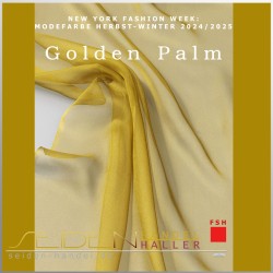 Seidenstoff Chiffon 4.5, 90 cm, in Trendfarbe Golden Palm