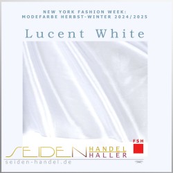 Seidenstoff Luxus Ponge 04, 92cm, Trendfarbe Lucent White