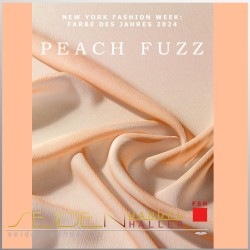 Seidenstoff Crinkle Georgette - Peach Fuzz