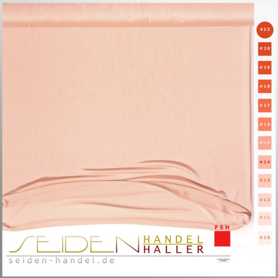 Strickschlauch Singlejersey, 80g/m, 104cm, Trendfarbe Peach Fuzz Strickschlauch Singlejersey, 80g/m, 104cm, Trendfarbe Peach Fuzz