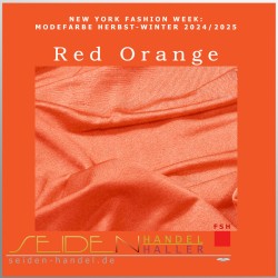 Strickschlauch Singlejersey, 120g/m, 3m-Coupon, Trendfarbe Red Orange