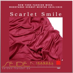 Strickschlauch Singlejersey, 120g/m, 3m-Coupon, Trendfarbe Scarlet-Smile