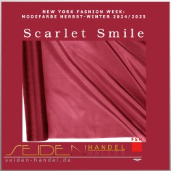 Seidenstoff Luxus Ponge 04, 92cm, Trendfarbe Scarlet Smile