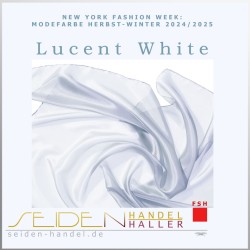 Seidentuch Luxus Ponge 4.2, Format: 90 x 90cm, Lucent White