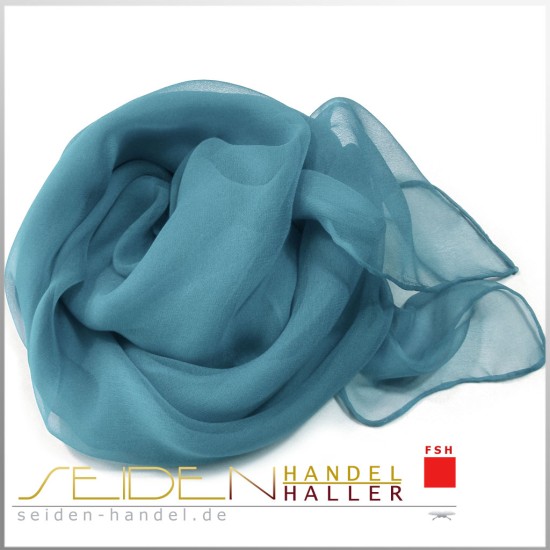 Seidentuch Chiffon 4.5, 90 x 90cm, Blau Seidentuch Chiffon 4.5, 90 x 90cm, Blau