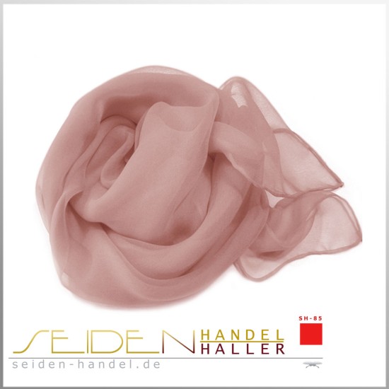 Seidentuch Chiffon 4.5, 75 x 75cm, braun