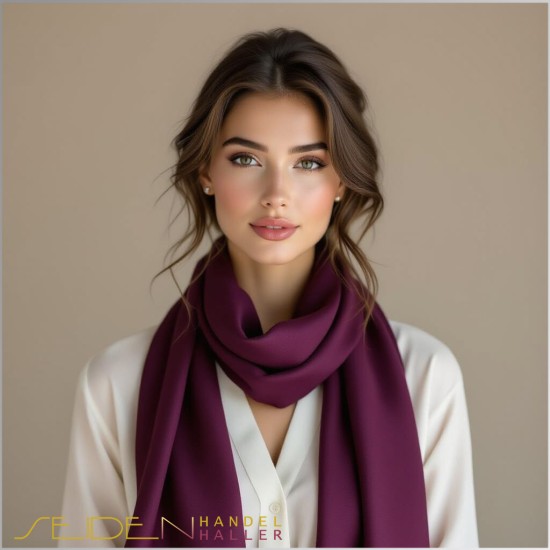 Seidenstoff Ponge 05, Damson, Fashioncolors 25/26 Seidenstoff Ponge 05, Damson, Fashioncolors 25/26