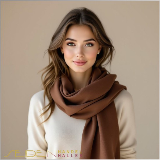 Seidenstoff Ponge 05, Hot Chocolate, Fashioncolors 25/26