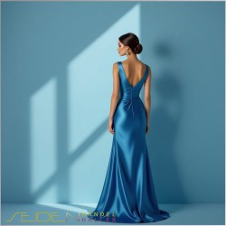 Seidenstoff Ponge 05, Lyons Blue, Fashioncolors 25/26 Seidenstoff Ponge 05, Lyons Blue, Fashioncolors 25/26