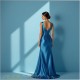 Seidenstoff Ponge 05, Lyons Blue, Fashioncolors 25/26 Seidenstoff Ponge 05, Lyons Blue, Fashioncolors 25/26