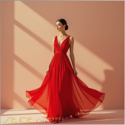 Seidenstoff Ponge 05, Poppy Red, Fashioncolors 25/26 Seidenstoff Ponge 05, Poppy Red, Fashioncolors 25/26