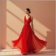 Seidenstoff Ponge 05, Poppy Red, Fashioncolors 25/26 Seidenstoff Ponge 05, Poppy Red, Fashioncolors 25/26