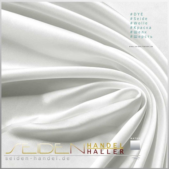 Stoffmuster Crepe Satin 12.5, naturweiss Stoffmuster Crepe Satin 12.5, naturweiss