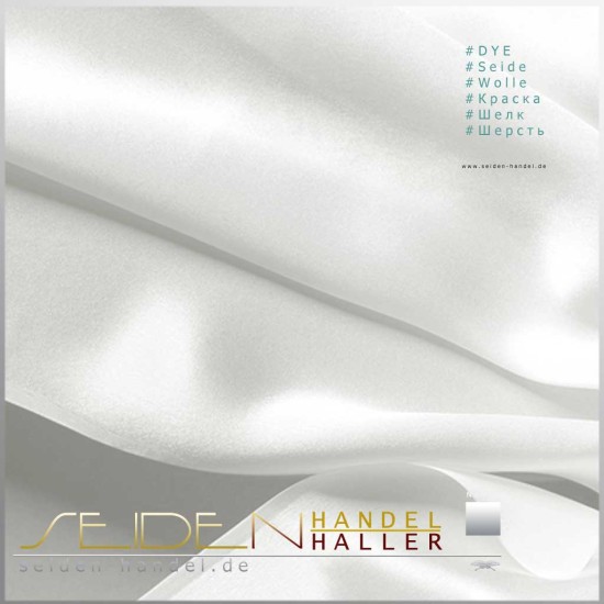 Stoffmuster Crepe Satin 12.5, naturweiss Stoffmuster Crepe Satin 12.5, naturweiss