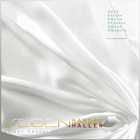 Stoffmuster Crepe Satin 19, naturweiss Stoffmuster Crepe Satin 19, naturweiss