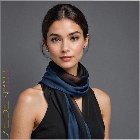 Seidenschal Chiffon 3.5, 90 x 180cm, mehrfarbig