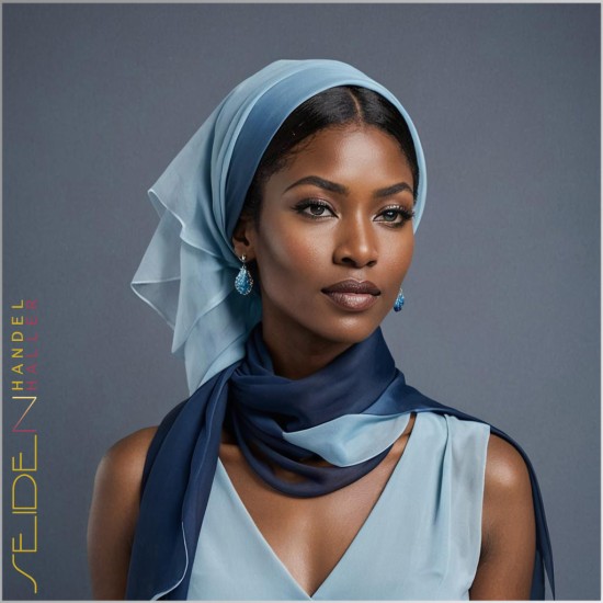 Seidenschal Chiffon 3.5, 90 x 160cm, mehrfarbig