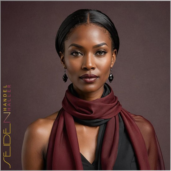 Seidenschal Chiffon 3.5, 90 x 160cm, mehrfarbig