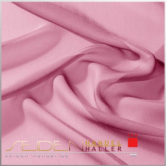 Seidenstoff Crinkle Georgette 08, 136cm, 3m Coupon, rot Seidenstoff Crinkle Georgette 08, 136cm, 3m Coupon, rot