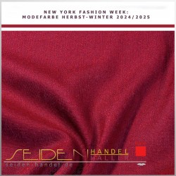 Seidenstoff Bourette 22, 112cm, 3m-Coupon, Trendfarbe Scarlet Smile