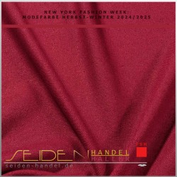 Seidenstoff Bourette 22, 112cm, 3m-Coupon, Trendfarbe Scarlet Smile