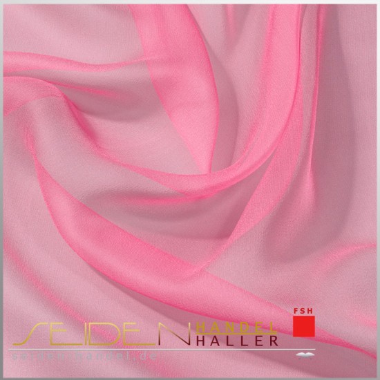 Seidenstoff Chiffon 4.5, 90 cm, 3m-Coupon, rot