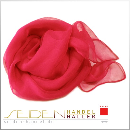 Seidentuch Chiffon 4.5, 90 x 90cm, in rot