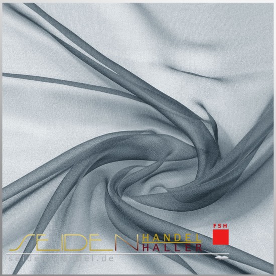 Seidenstoff Chiffon 4.5, 90 cm, in 3m-Coupon, schwarz Seidenstoff Chiffon 4.5, 90 cm, in 3m-Coupon, schwarz