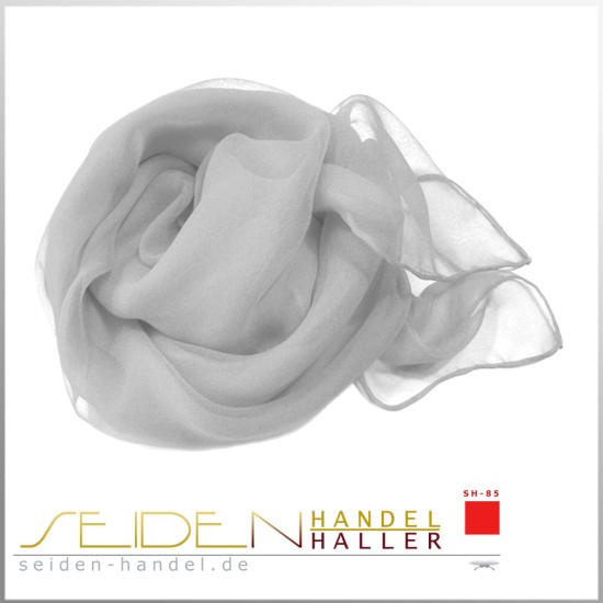 Seidentuch Chiffon 4.5, 75 x 75cm, schwarz