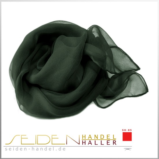 Seidentuch Chiffon 4.5, 75 x 75cm, schwarz