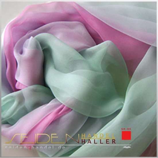 Seidenschal Chiffon 4.5, 90 x 230cm, mehrfarbig