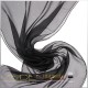 Seidenschal Chiffon 3.5, 55 x 200cm, schwarz