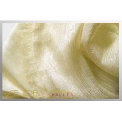 Fransenschal Linen Silk 10, 45 x 180cm, Creme Yellow