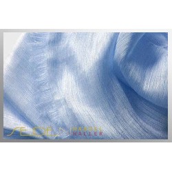 Fransenschal Linen Silk 10, 45 x 180cm, Saphire Blue