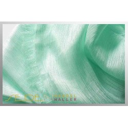 Fransenschal Linen Silk 10, 45 x 180cm, Topaz Green