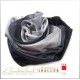 Seidenschal Ponge 05, 45 x 180cm, schwarz-weiss Seidenschal Ponge 05, 45 x 180cm, schwarz-weiss