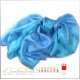 Seidenschal Ponge 05 110 x 220 cm, blau-türkis Seidenschal Ponge 05 110 x 220 cm, blau-türkis