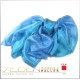Seidenschal Ponge 05 110 x 220 cm, blau-türkis Seidenschal Ponge 05 110 x 220 cm, blau-türkis