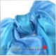 Seidenschal Ponge 05 110 x 220 cm, blau-türkis Seidenschal Ponge 05 110 x 220 cm, blau-türkis