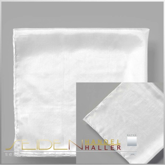 Seidentuch Premium Ponge 05, 40 x 40cm, naturweiss Seidentuch Premium Ponge 05, 40 x 40cm, naturweiss