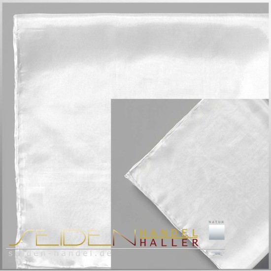 Seidentuch Premium Ponge 05, 74 x 74cm, naturweiss Seidentuch Premium Ponge 05, 74 x 74cm, naturweiss
