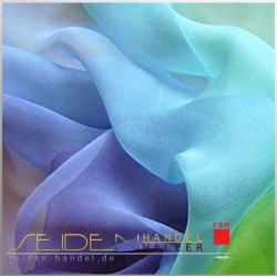 Seidenschal Chiffon 3.5, 90 x 230cm, Regenbogen