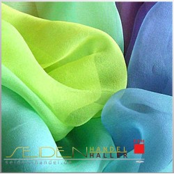 Seidenschal Chiffon 3.5, 90 x 200cm, Regenbogen Seidenschal Chiffon 3.5, 90 x 200cm, Regenbogen