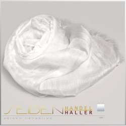 Seidenschal Linen Silk 10, 40 x 150cm, naturweiss