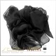 Seidenschal Silk Etamine 06, Format: 45 x 180cm, schwarz