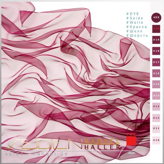 Seidenstoff Chiffon 3.5, 138cm, Deep Burgundy