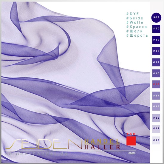 Seidenstoff Chiffon 3.5, 138cm, Blue Meteorite Seidenstoff Chiffon 3.5, 138cm, Blue Meteorite