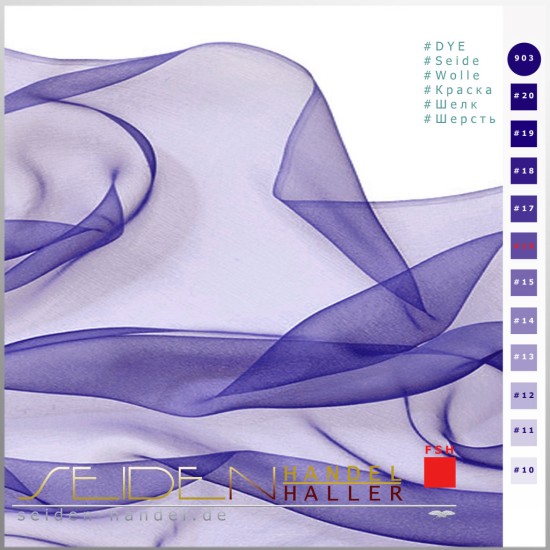 Seidenstoff Chiffon 3.5, 138cm, Blue Meteorite Seidenstoff Chiffon 3.5, 138cm, Blue Meteorite